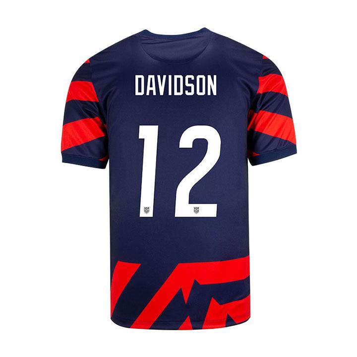 USA Navy/Red Tierna Davidson 21/22 Youth Stadium Soccer Jersey