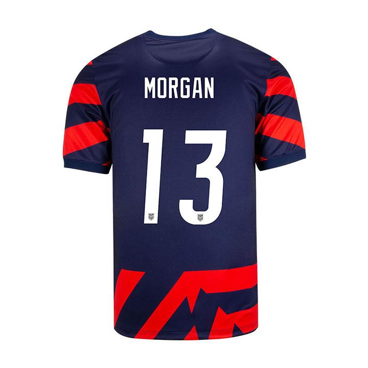 USA Navy/Red Alex Morgan 21/22 Youth Stadium Soccer Jersey