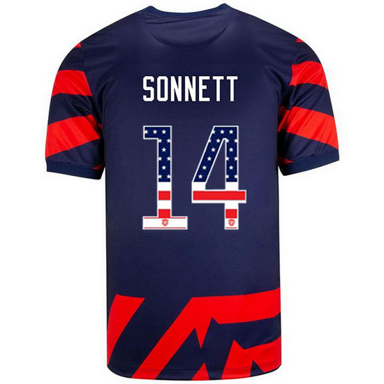 Away Emily Sonnett 2021 Men's Stadium Jersey Independence Day