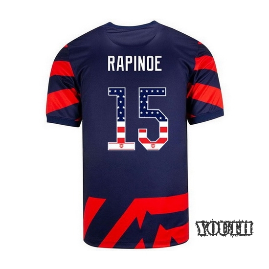 Away Megan Rapinoe 2021/2022 Youth Stadium Jersey Independence Day