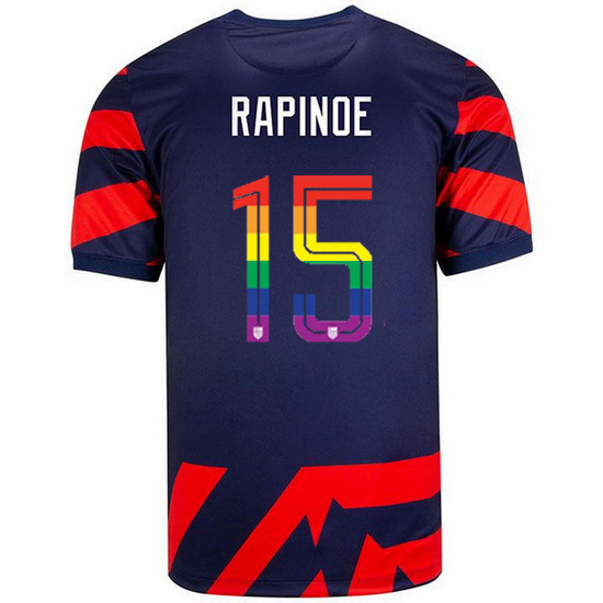 USA Away Megan Rapinoe 2021/2022 Men's Stadium PRIDE Jersey