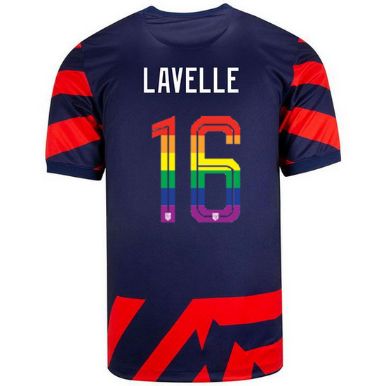 USA Away Rose Lavelle 2021/2022 Men's Stadium PRIDE Jersey