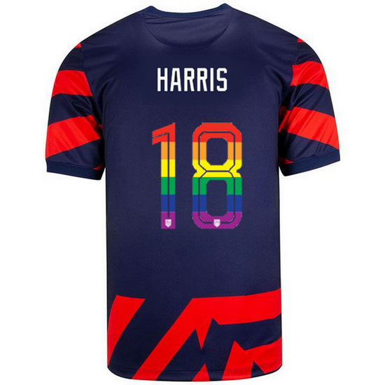 USA Away Ashlyn Harris 2021/2022 Men's Stadium PRIDE Jersey