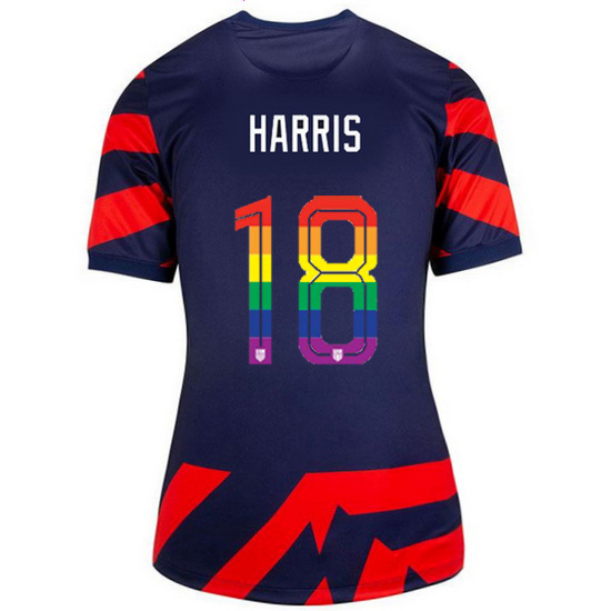 USA Navy/Red Ashlyn Harris 21/22 Women's Stadium PRIDE Jersey