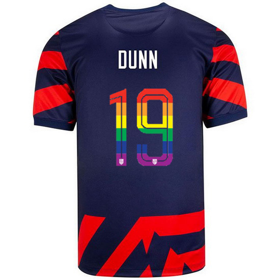USA Away Crystal Dunn 2021/2022 Men's Stadium PRIDE Jersey