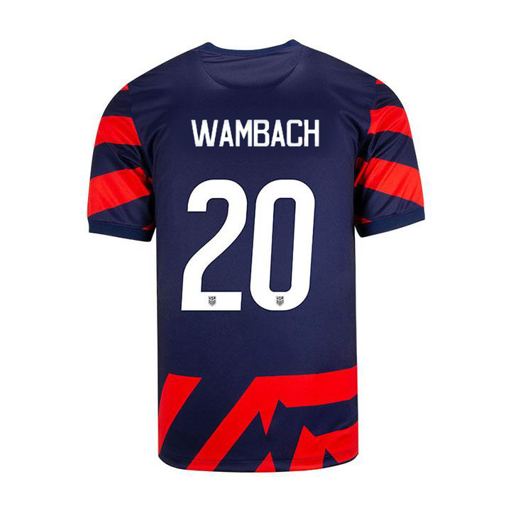 USA Navy/Red Abby Wambach 21/22 Youth Stadium Soccer Jersey