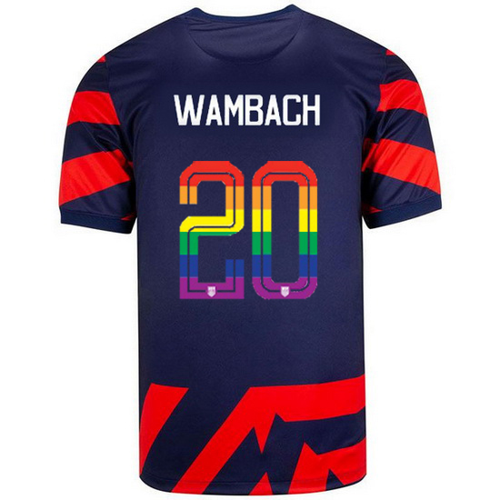 USA Away Abby Wambach 2021/2022 Men's Stadium PRIDE Jersey