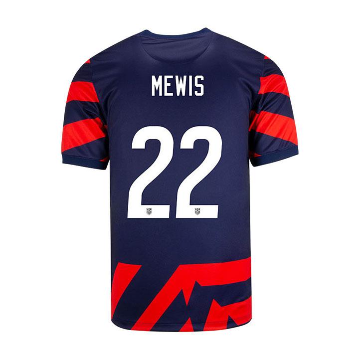 USA Navy/Red Kristie Mewis 21/22 Youth Stadium Soccer Jersey