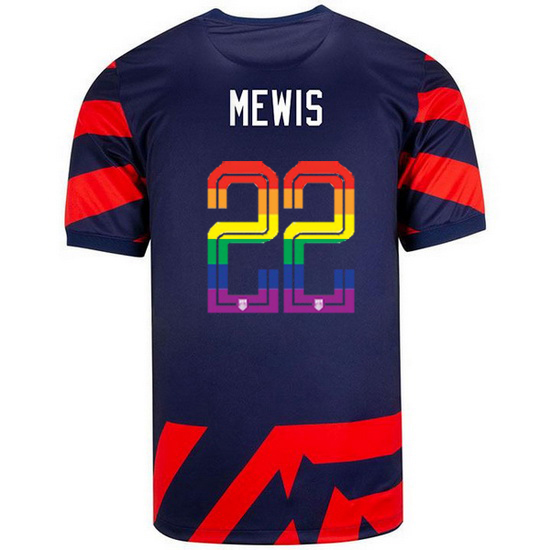 USA Away Kristie Mewis 2021/2022 Men's Stadium PRIDE Jersey