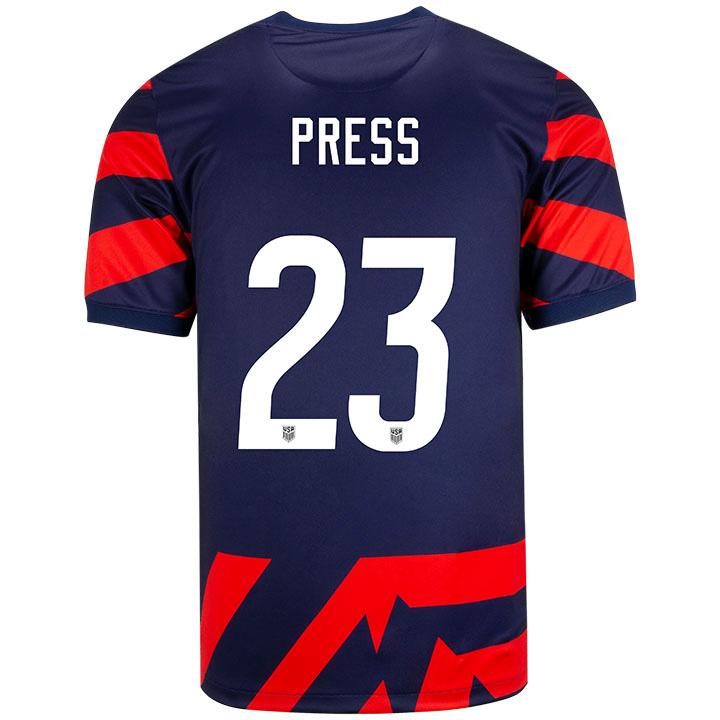 USA Navy/Red Christen Press 2021/22 Men's Stadium Soccer Jersey