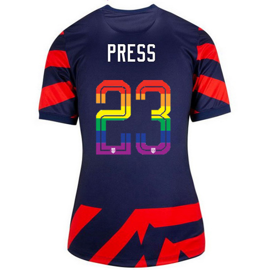 USA Navy/Red Christen Press 21/22 Women's Stadium PRIDE Jersey