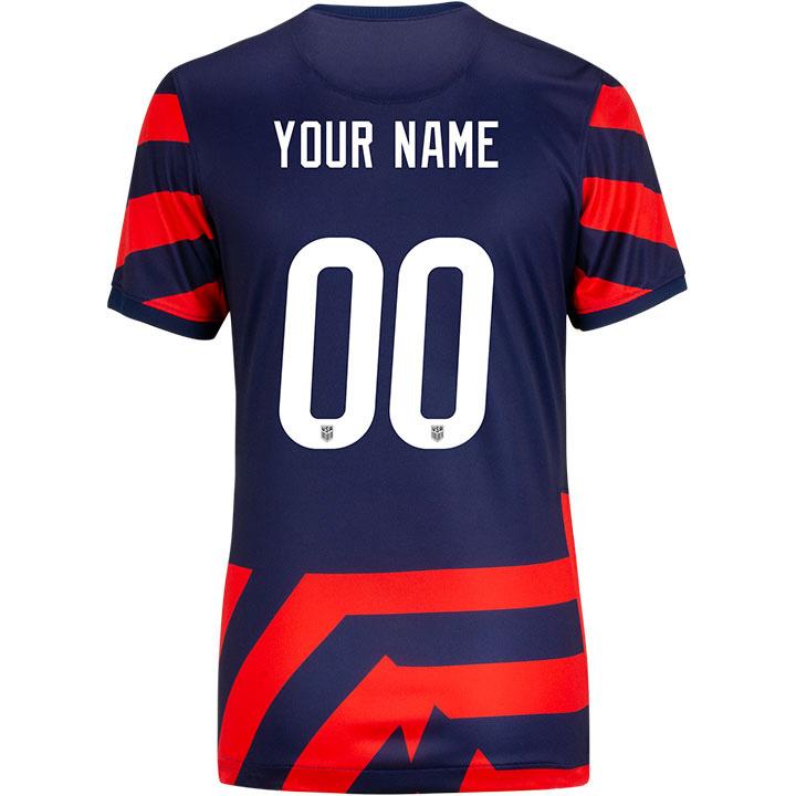 USA Away Customized 2021/2022 Women's Stadium Soccer Jersey