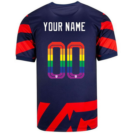 USA Away Customized 2021/2022 Men's Stadium PRIDE Jersey