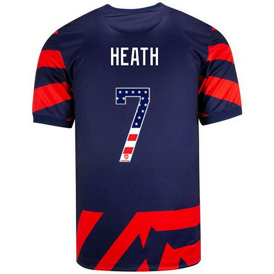 Away #7 Tobin Heath 2021 Men's Stadium Jersey Independence Day