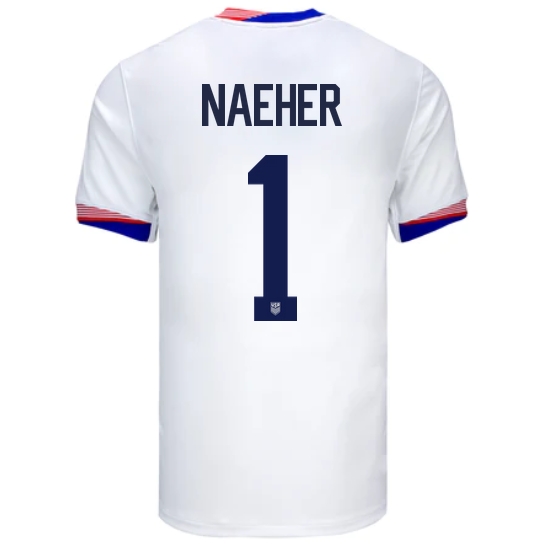 USA Alyssa Naeher 2024 Home Men's Stadium Soccer Jersey