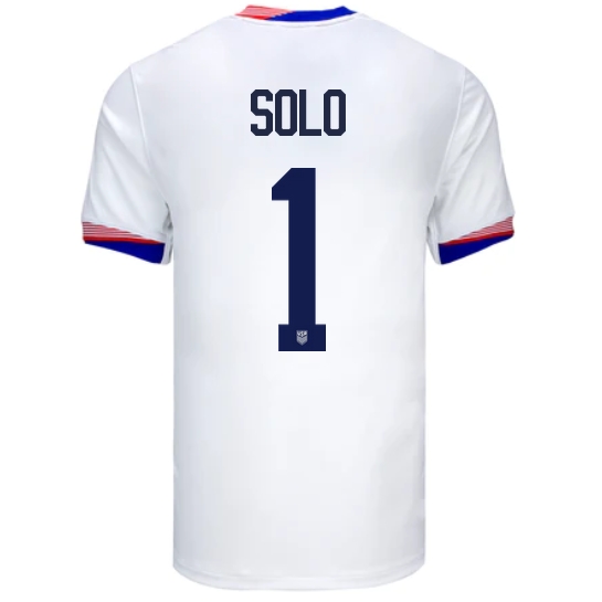 USA Hope Solo 2024 Home Men's Stadium Soccer Jersey