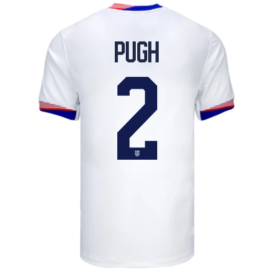 USA Mallory Pugh 2024 Home Men's Stadium Soccer Jersey