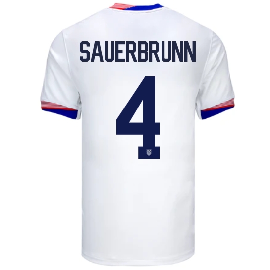 USA Becky Sauerbrunn 2024 Home Men's Stadium Soccer Jersey
