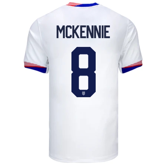 USA Weston McKennie 2024 Home Men's Stadium Soccer Jersey
