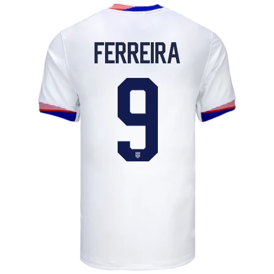 USA Jesus Ferreira 2024 Home Men's Stadium Soccer Jersey
