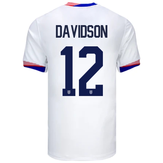 USA Tierna Davidson 2024 Home Men's Stadium Soccer Jersey