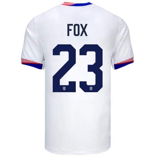 USA Emily Fox 2024 Home Men's Stadium Soccer Jersey