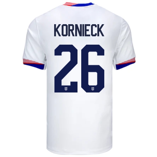 USA Taylor Kornieck 2024 Home Men's Stadium Soccer Jersey