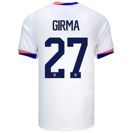 USA Naomi Girma 2024 Home Men's Stadium Soccer Jersey