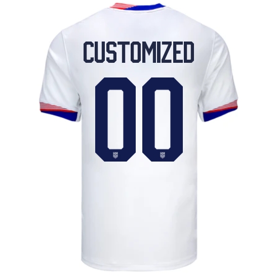 USA Customized 2024 Home Men's Stadium Soccer Jersey