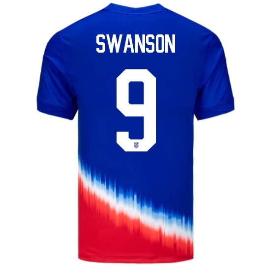 USA Mallory Swanson 2024 Away Men's Stadium Soccer Jersey