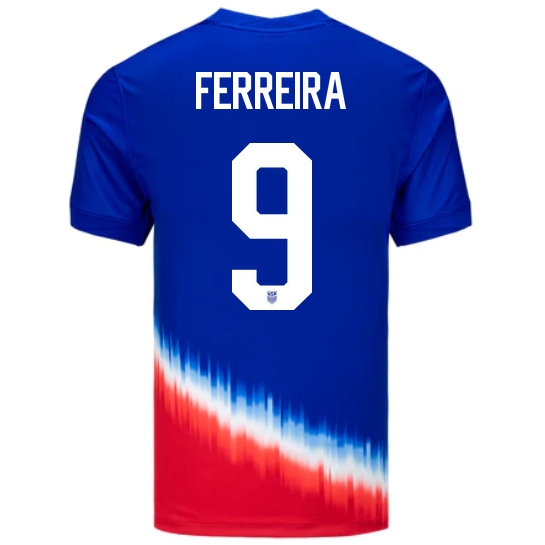 USA Jesus Ferreira 2024 Away Men's Stadium Soccer Jersey