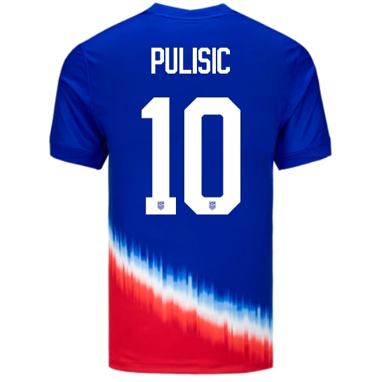 USA Christian Pulisic 2024 Away Men's Stadium Soccer Jersey