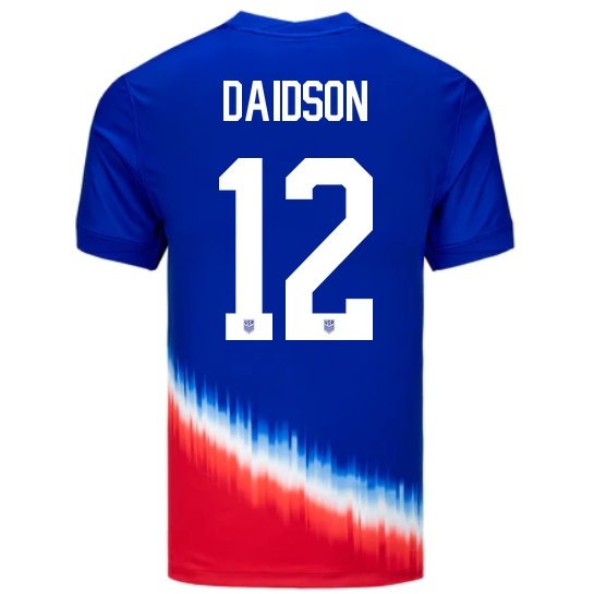 USA Tierna Davidson 2024 Away Men's Stadium Soccer Jersey