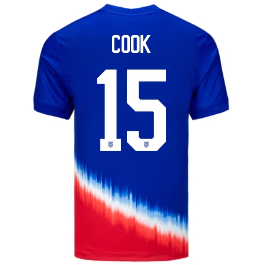 USA Alana Cook 2024 Away Men's Stadium Soccer Jersey