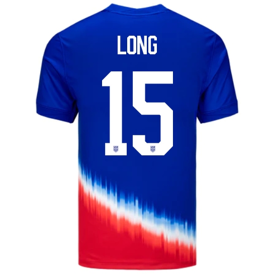 USA Aaron Long 2024 Away Men's Stadium Soccer Jersey