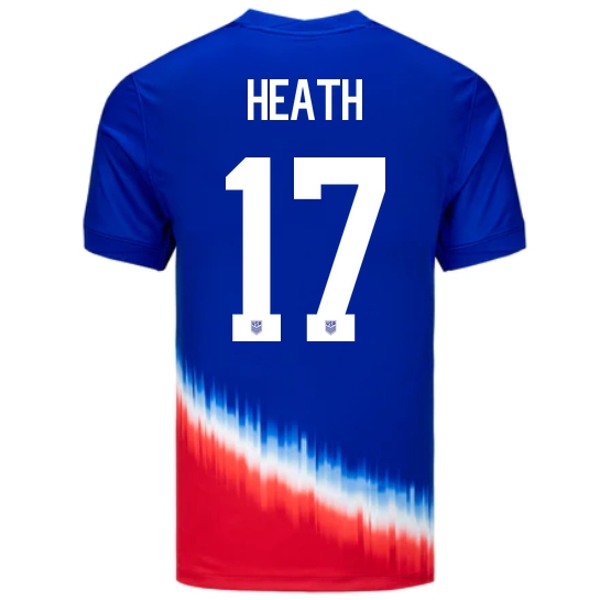 USA Tobin Heath 2024 Away Men's Stadium Soccer Jersey