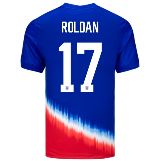 USA Cristian Roldan 2024 Away Men's Stadium Soccer Jersey