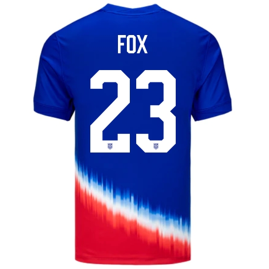USA Emily Fox 2024 Away Men's Stadium Soccer Jersey