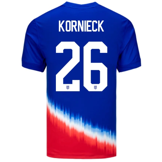 USA Taylor Kornieck 2024 Away Men's Stadium Soccer Jersey