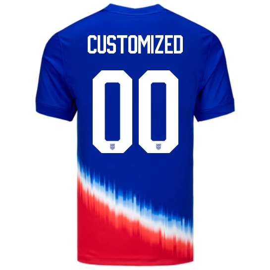 USA Customized 2024 Away Men's Stadium Soccer Jersey