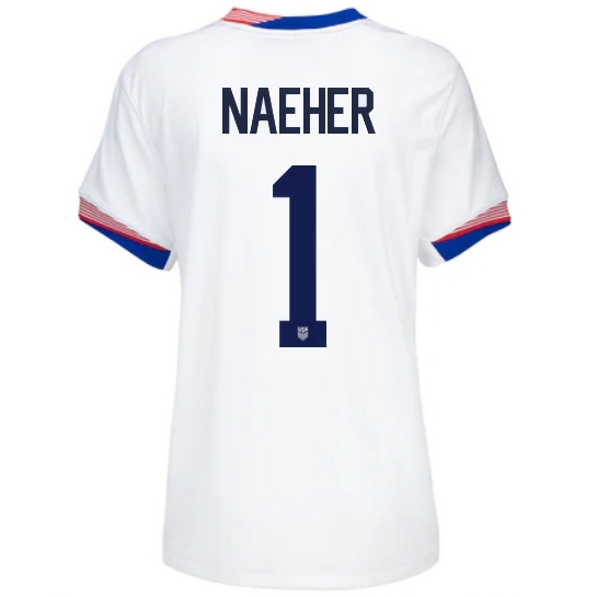USA Alyssa Naeher 2024 Home Women's Stadium Soccer Jersey