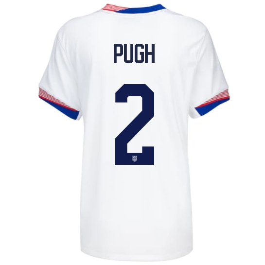 USA Mallory Pugh 2024 Home Women's Stadium Soccer Jersey