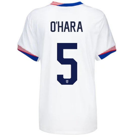 USA Kelley O'hara 2024 Home Women's Stadium Soccer Jersey