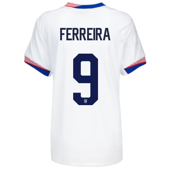 USA Jesus Ferreira 2024 Home Women's Stadium Soccer Jersey