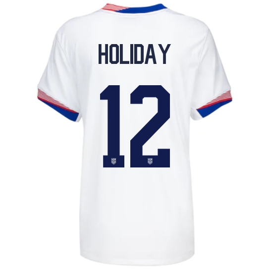 USA Lauren Holiday 2024 Home Women's Stadium Soccer Jersey
