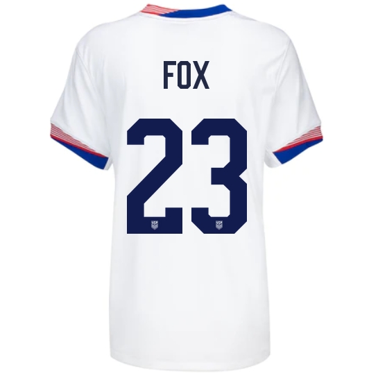 USA Emily Fox 2024 Home Women's Stadium Soccer Jersey