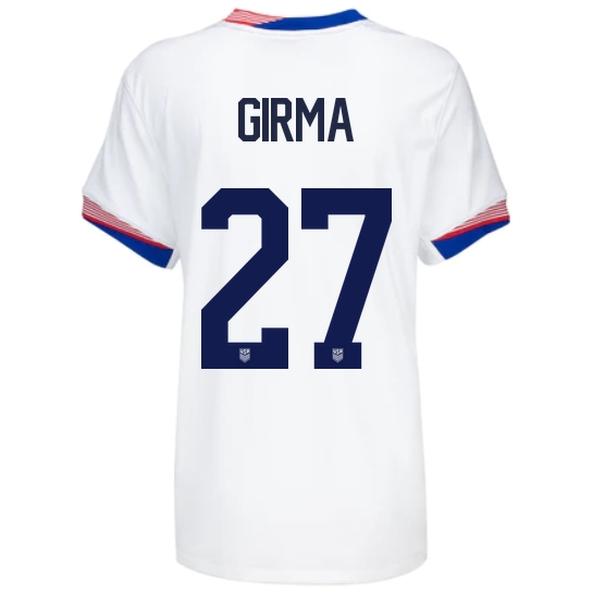USA Naomi Girma 2024 Home Women's Stadium Soccer Jersey