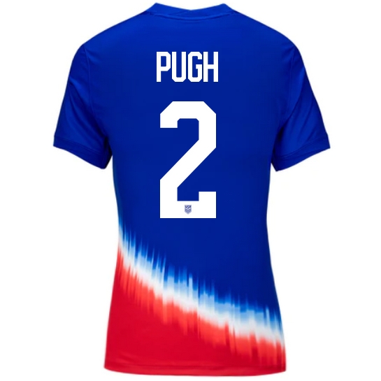 USA Mallory Pugh 2024 Away Women's Stadium Soccer Jersey