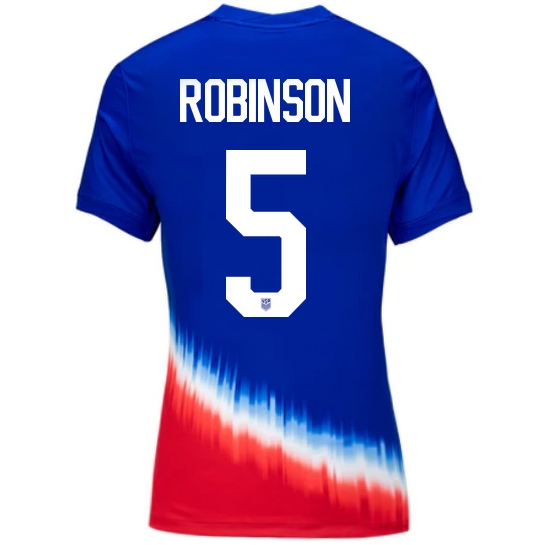 USA Antonee Robinson 2024 Away Women's Stadium Soccer Jersey