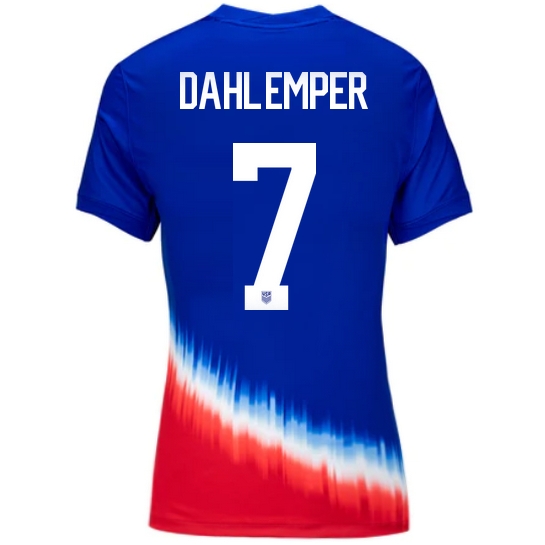 USA Abby Dahlkemper 2024 Away Women's Stadium Soccer Jersey